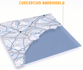 3d view of Barrio de la Concepción